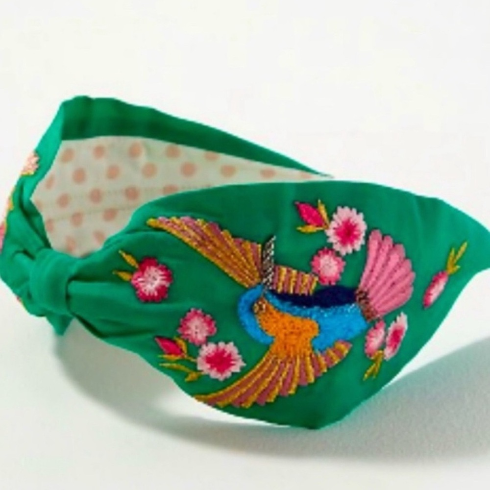Piper Green and Pink Knotted Hair Accessory
